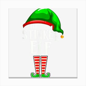 Stinker Elf Matching Family Group Christmas Party Pajama Canvas Print