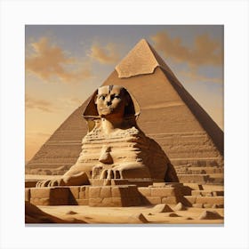 Egyptian Pyramids Canvas Print