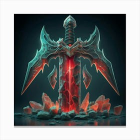 Sword In The Dark 1 Canvas Print