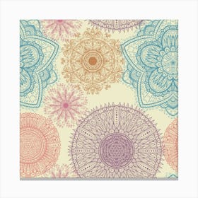 Hand Drawn Mandala Pattern 06 Canvas Print