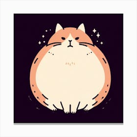 Fat Cat Canvas Print