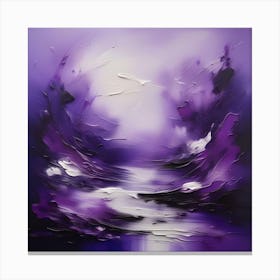 Abstract Purple Painting 1 Canvas Print