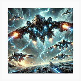 Thunderstrike Destroyers Lightning Strike Generators Canvas Print