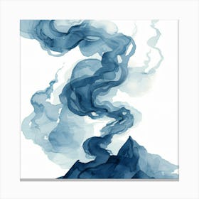 Watercolor Of A Mountain Canvas Print