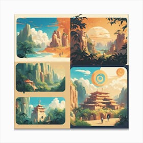 Chinese Landscape 1 Canvas Print