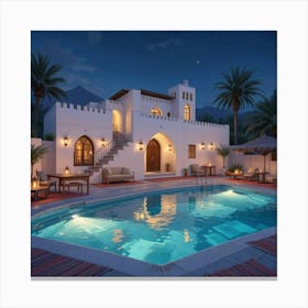 Oman At Night Canvas Print