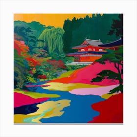 Colourful Gardens Ginkaku Ji  Temple Japan 7 Canvas Print