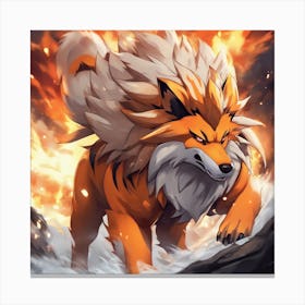 Pokemon Fire Fox Canvas Print
