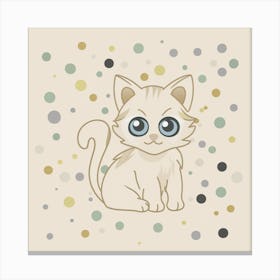 Cute Kitten Canvas Print