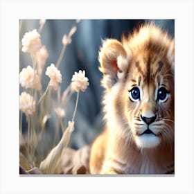 Lion cub professionally photographed Canvas Print