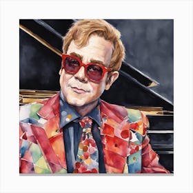 Sir Elton John Canvas Print