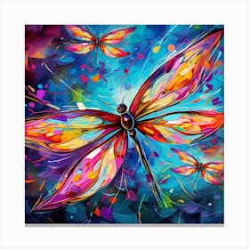 Dragonfly Painting Canvas Print