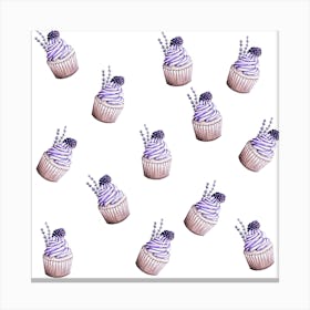 Lavender Cupcakes Canvas Print