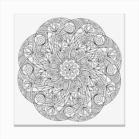 Spiral Mandala 09 Canvas Print
