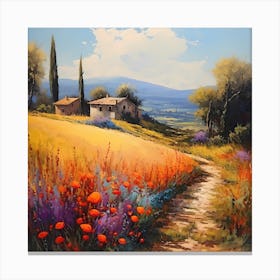 Whispering Olive Grove Dreams Canvas Print