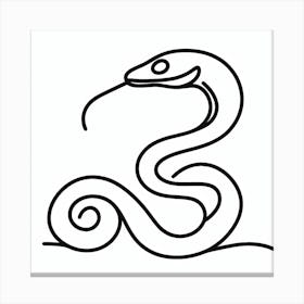 Snake Picasso style Canvas Print