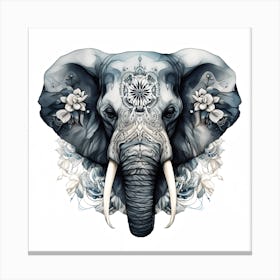 Elephant Series Artjuice By Csaba Fikker 020 Canvas Print