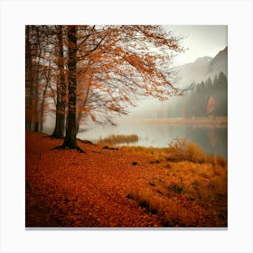 Firefly Autumn Mist And Mood Moody, Atmospheric Scenes With Autumn Fog 1 Canvas Print