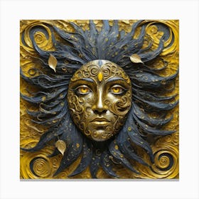 Sun Face 7 Canvas Print