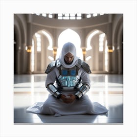 Muslim Man Praying Canvas Print