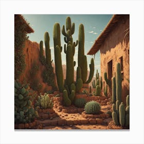 Cactus Garden 5 Canvas Print