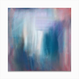 Breathe, Calm Art, Abstract Painting, Pastel, Cloud Art, Blue, Pink, Colourful Art, Sky, Scenery, Expressionism, Minimalist Art, Modern Canvas Print