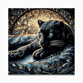 Creative Wild Animal Representation 6 Canvas Print