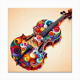 Colorful Violin 2 Canvas Print