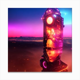 Futuristic Cityscape 1 Canvas Print