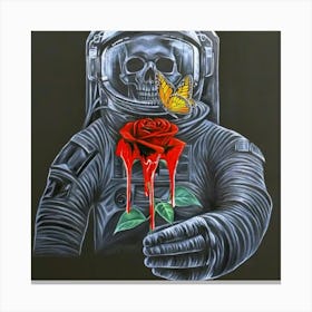 'Space Rose' Canvas Print