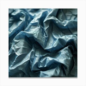 Abstract Texture Crinkled Patterned Paper Zigzag Folds Interwoven Creases Casting Subtle Shadows (1) Canvas Print