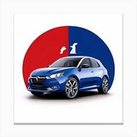 Peugeot Car Automobile Vehicle Automotive French Brand Logo Iconic Quality Reliable Styli (3) Canvas Print