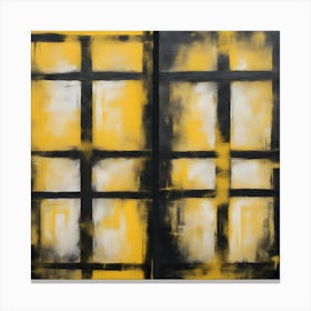 Yellow Squares 1 Canvas Print