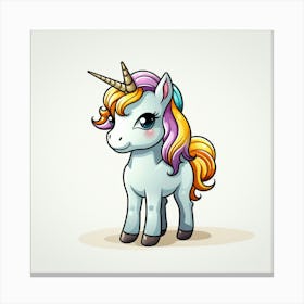 Cute Unicorn 164 Canvas Print