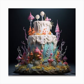 Mermaid Cake Canvas Print