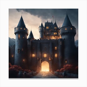 Castle - Castle Stock Videos & Royalty-Free Footage Canvas Print