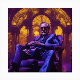 Man Sitting In A Chair 1 Canvas Print