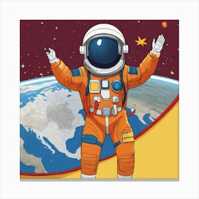 Create A Female Astronaut (2) Canvas Print