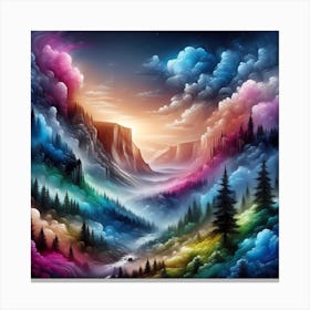 Abstract Landscape Painting 2 Canvas Print