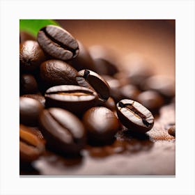 Coffee Beans 105 Canvas Print