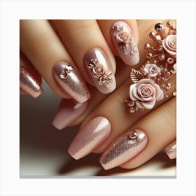 Roses On The Nails Canvas Print