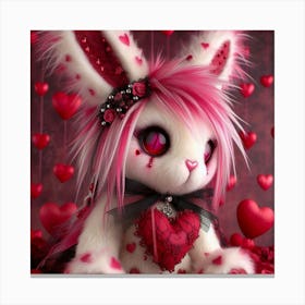 Valentine Bunny 4 Canvas Print
