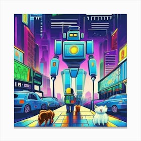 Robot Boy Canvas Print