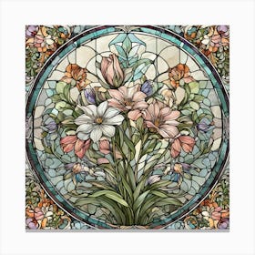 Tiffany Stained Glass Canvas Print