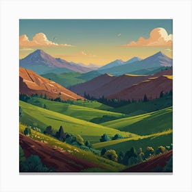 Landscape Painting 8 Canvas Print