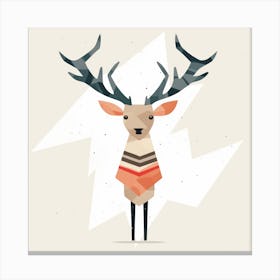 Deer Illustration Canvas Print