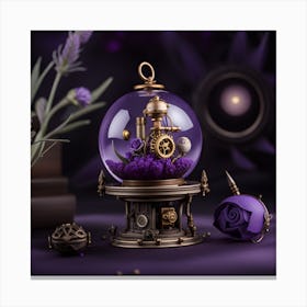 Steampunk Glass Globe 2 Canvas Print