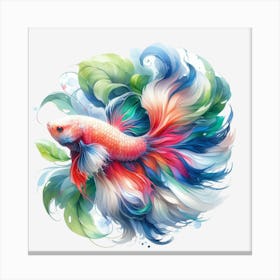 Siamese Fish Canvas Print