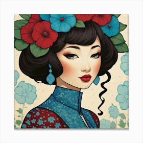 Chinese Girl 1 Canvas Print