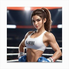 Boxing Girl 2 Canvas Print